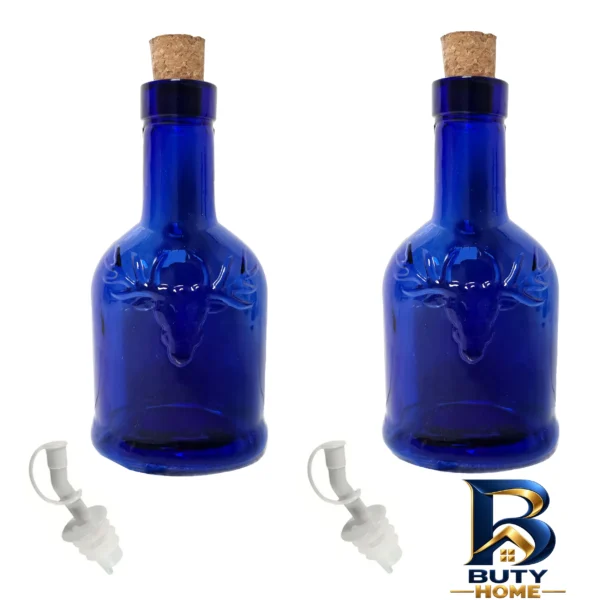 بطری شیشه ای - نمای جلو - طراحی و جزئیات کلیدی