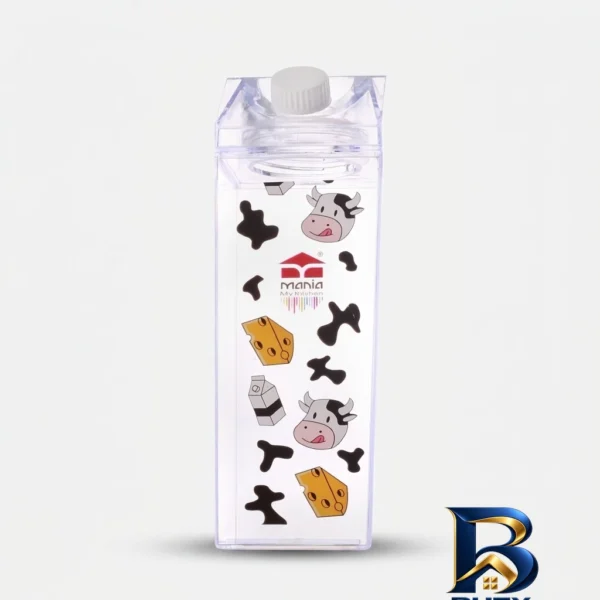 بطری شیر اصل - نمای جلو - طراحی و جزئیات کلیدی