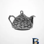 قوری مشبک زیبا - نمای جلو - طراحی و جزئیات کلیدی