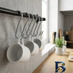 قلاب آویز لیوان - نمای جلو - طراحی و جزئیات کلیدی