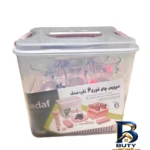 سبد پیک نیک ۳۴ پارچه - نمای جلو - طراحی و جزئیات کلیدی