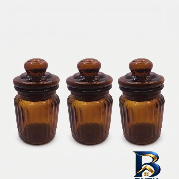 ست ادویه شیشه ای - نمای جلو - طراحی و جزئیات کلیدی