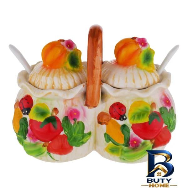 جای ادویه گل - نمای جلو - طراحی و جزئیات کلیدی