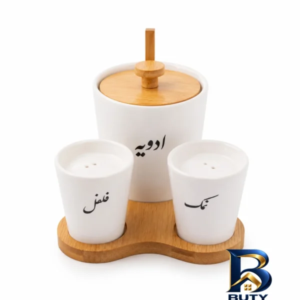 نمکدان و فلفل پاش - نمای جلو - طراحی و جزئیات کلیدی