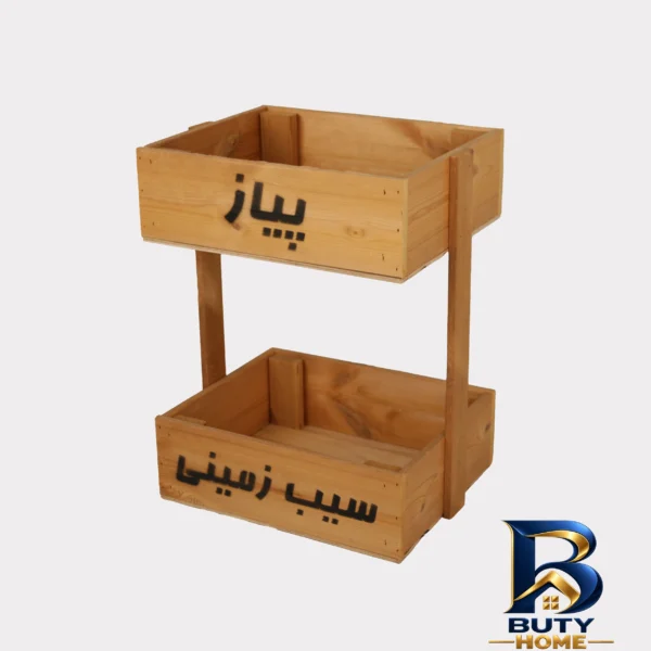 سبد آشپزخانه فلزی - نمای جلو - طراحی و جزئیات کلیدی
