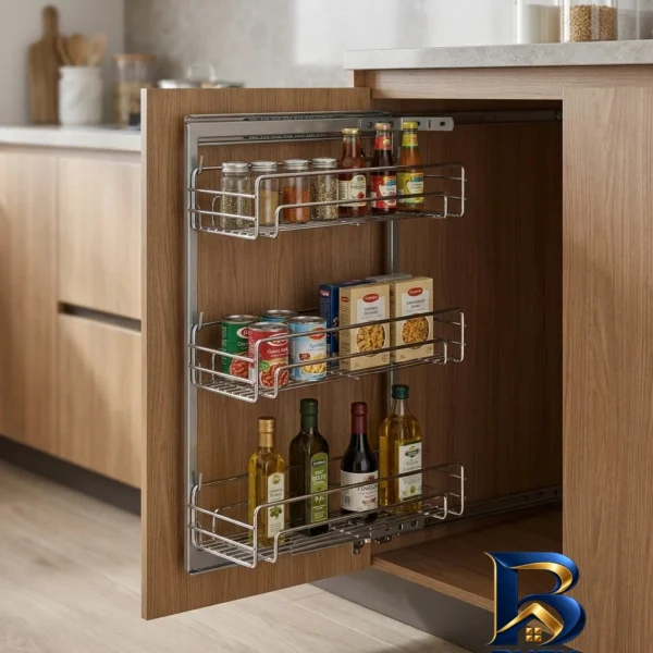 سبد سوپری کابینت - نمای جلو - طراحی و جزئیات کلیدی