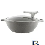 تابه گرانیتی لایف اسمایل - نمای جلو - طراحی و جزئیات کلیدی