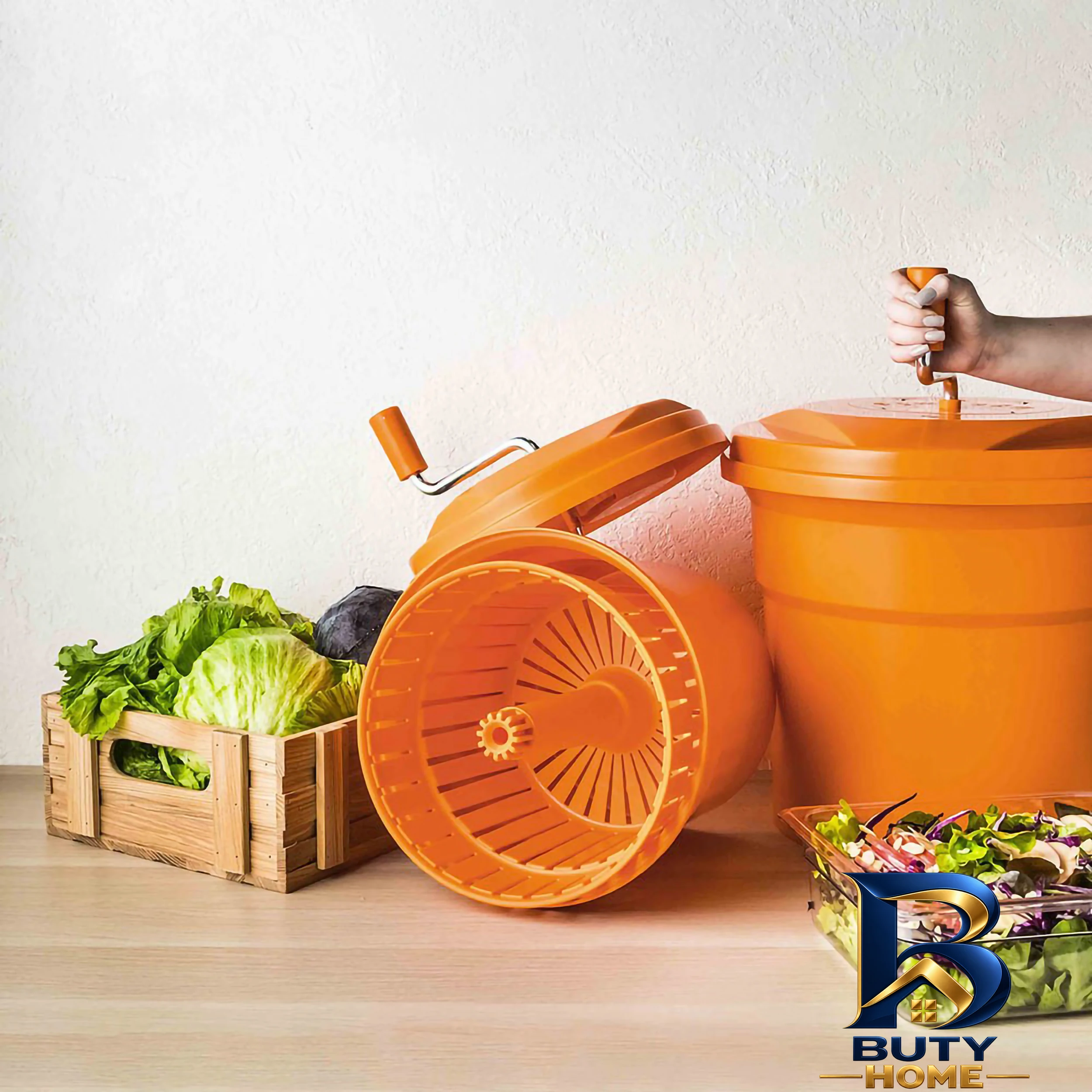 سبزی خشک کن دستی - نمای جلو - طراحی و جزئیات کلیدی