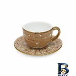 ست فنجان و نعلبکی - نمای جلو - طراحی و جزئیات کلیدی