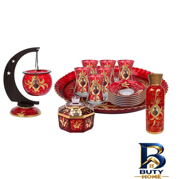 سرویس چای خوری ۱۶ پارچه - نمای جلو - طراحی و جزئیات کلیدی