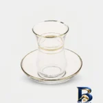 ست نعلبکی و استکان - نمای جلو - طراحی و جزئیات کلیدی