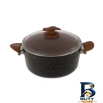 قابلمه گرانیتی با در شیشه ای - نمای جلو - طراحی و جزئیات کلیدی