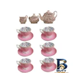 سرویس چای خوری کلاسیک - نمای جلو - طراحی و جزئیات کلیدی