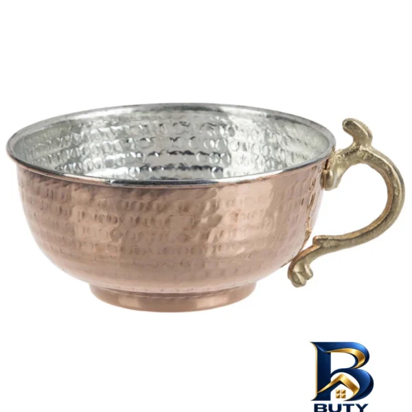 کاسه مسی با کیفیت - نمای جلو - برچسب کیسه و وزن