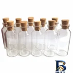 بطری شیشه ای ویال - نمای جلو - طراحی و جزئیات کلیدی