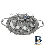 کاسه فرش طرح چوب - نمای بالا - طرح و تن رنگ