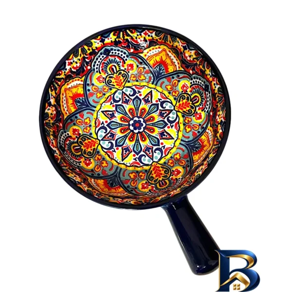 ظرف سرو دسته دار - نمای جلو - طراحی و جزئیات کلیدی