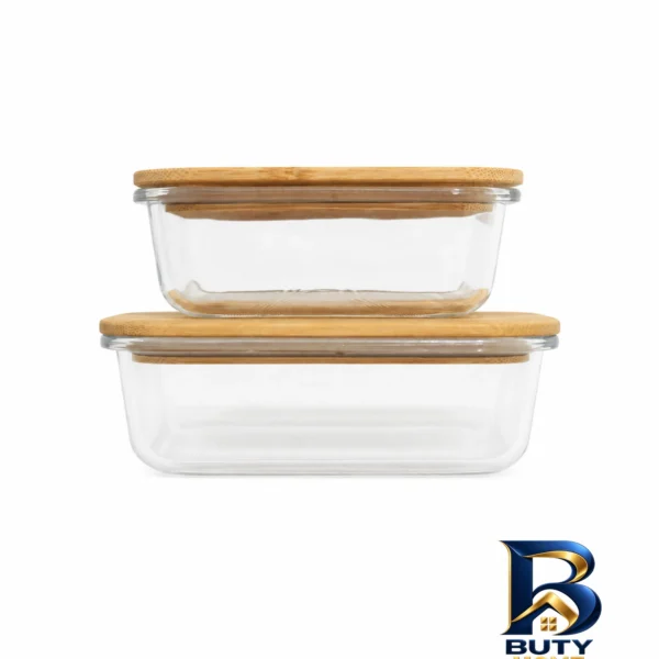 ظرف شیشه ای یخچال - نمای جلو - طراحی و جزئیات کلیدی