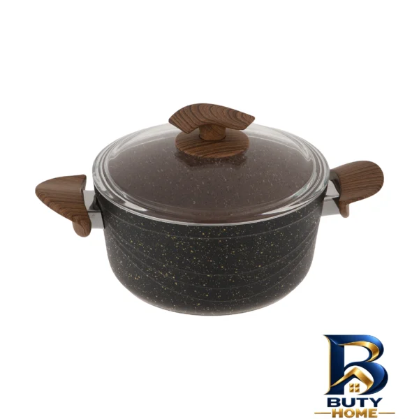 قابلمه گرانیتی با در شیشه - نمای جلو - طراحی و جزئیات کلیدی