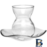 ست استکان و نعلبکی - نمای جلو - طراحی و جزئیات کلیدی
