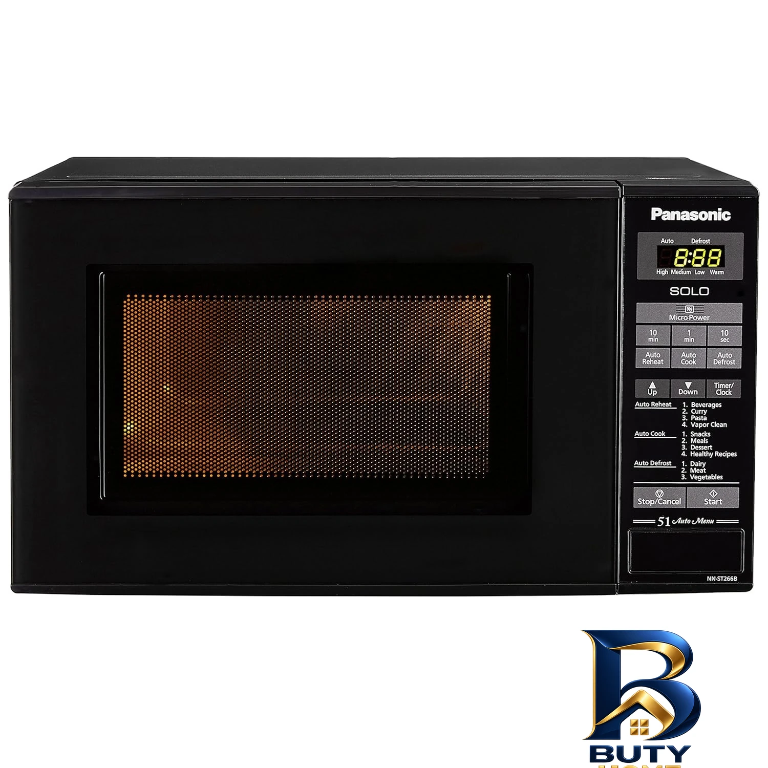 مایکروویو پاناسونیک ST266B - نمای جلو - طراحی و جزئیات کلیدی
