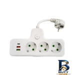 چندراهی برق USB - نمای بالا - طرح و تن رنگ