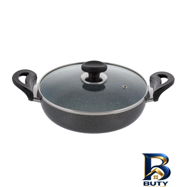 تابه گرانیتی پارمیس - نمای جلو - طراحی و جزئیات کلیدی