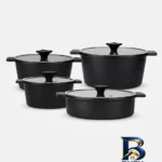 قابلمه چدن گرانیت - نمای جلو - طراحی و جزئیات کلیدی