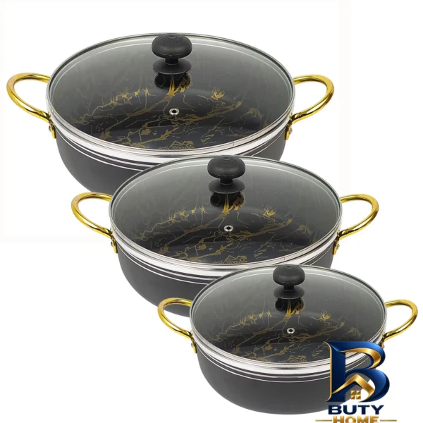 تابه گرانیتی ۶ پارچه - نمای جلو - طراحی و جزئیات کلیدی