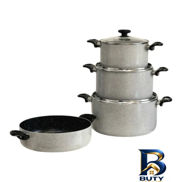 سرویس قابلمه گرانیت - نمای جلو - طراحی و جزئیات کلیدی