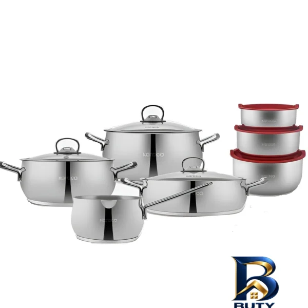 قابلمه استیل کاراجا - نمای جلو - طراحی و جزئیات کلیدی