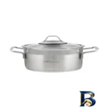 تابه استیل با کیفیت - نمای جلو - طراحی و جزئیات کلیدی