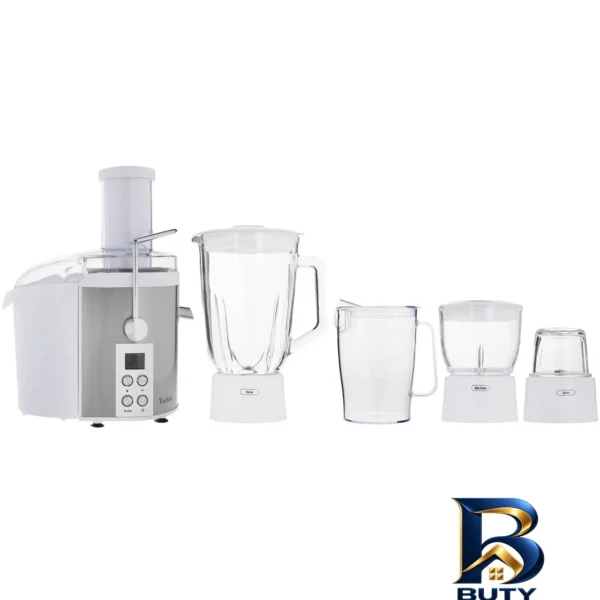 آبمیوه گیری تکنو - نمای جلو - طراحی و جزئیات کلیدی
