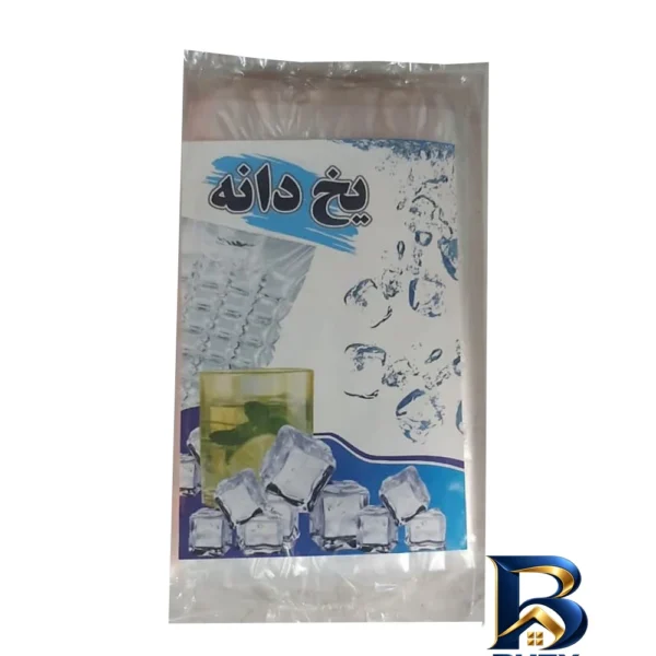 کیسه یخ یکبار مصرف - نمای جلو - طراحی و جزئیات کلیدی