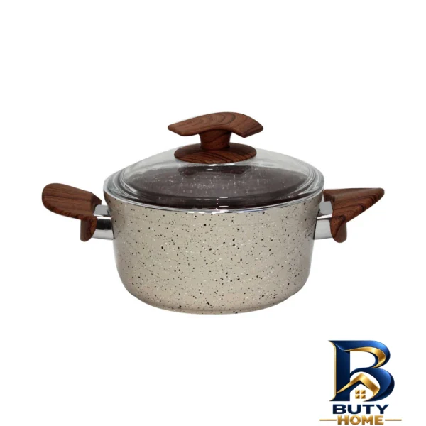 قابلمه گرانیتی با در شیشه ای - نمای جلو - طراحی و جزئیات کلیدی