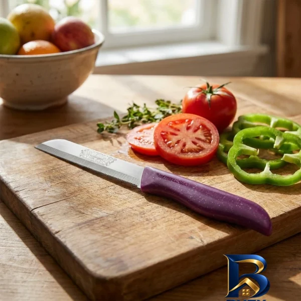 چاقو زولینگن اصل - نمای جلو - طراحی و جزئیات کلیدی