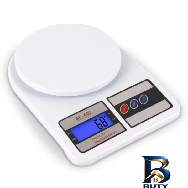 ترازوی آشپزخانه دیجیتال - نمای جلو - طراحی و جزئیات کلیدی