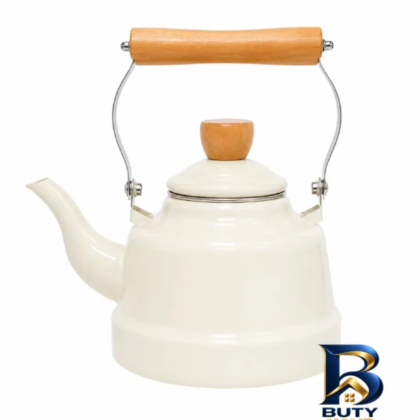 کتری دسته چوبی - نمای جلو - طراحی و جزئیات کلیدی