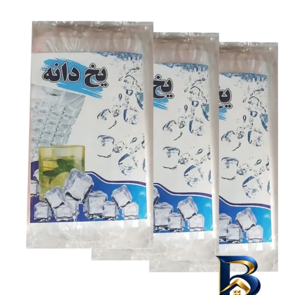 کیسه یخ یکبار مصرف - نمای جلو - طراحی و جزئیات کلیدی
