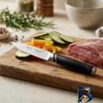 چاقو آشپزخانه وینر - نمای جلو - طراحی و جزئیات کلیدی