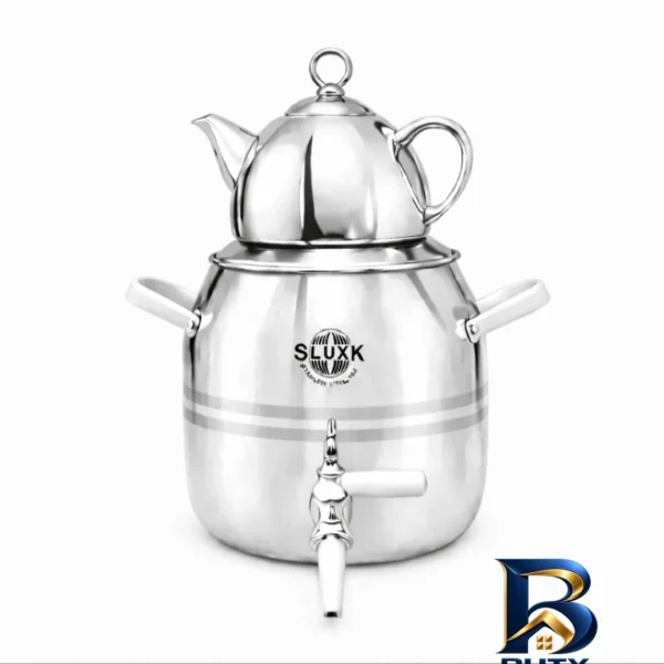 ست کتری و قوری لوکس - نمای جلو - طراحی و جزئیات کلیدی