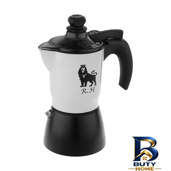 قهوه جوش Moka - نمای جلو - طراحی و جزئیات کلیدی