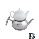 کتری و قوری سوما - نمای جلو - طراحی و جزئیات کلیدی