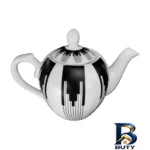 قوری چینی اصل - نمای جلو - طراحی و جزئیات کلیدی
