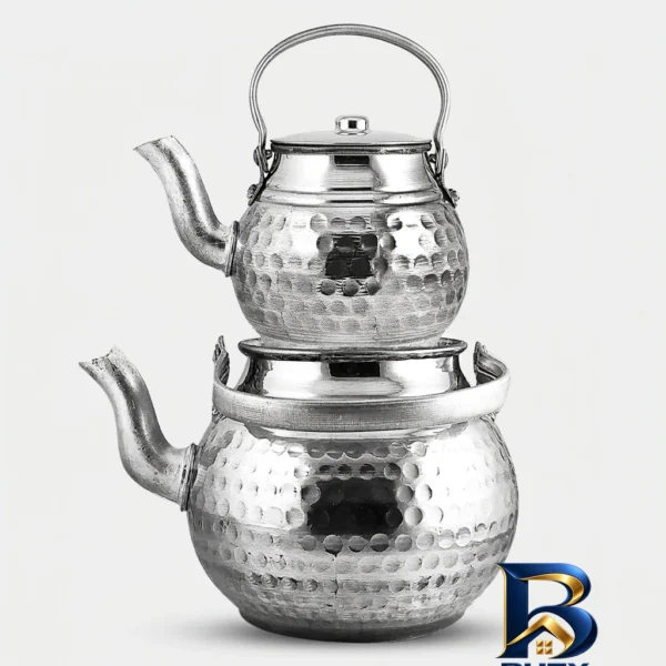 ست کتری و قوری چکشی - نمای جلو - طراحی و جزئیات کلیدی