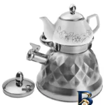 کتری و قوری گنجایش ۳ لیتر - نمای جلو - طراحی و جزئیات کلیدی