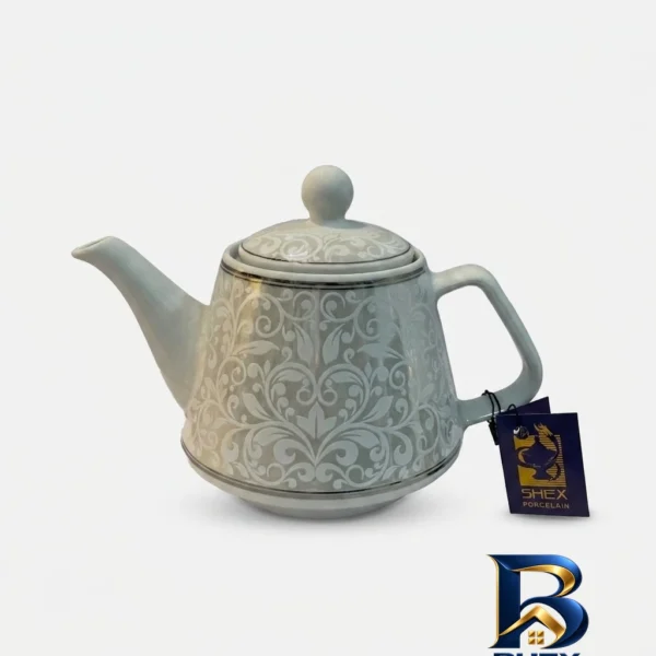 قوری چینی اصل - نمای جلو - طراحی و جزئیات کلیدی