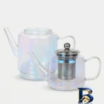کتری و قوری استیل - نمای جلو - طراحی و جزئیات کلیدی