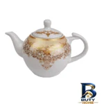 قوری چینی میلاد - نمای جلو - طراحی و جزئیات کلیدی