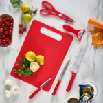 نمای بسته بندی سرویس چاقو ۵ پارچه کاراجا مدل SHARP برچسب و بسته بندی